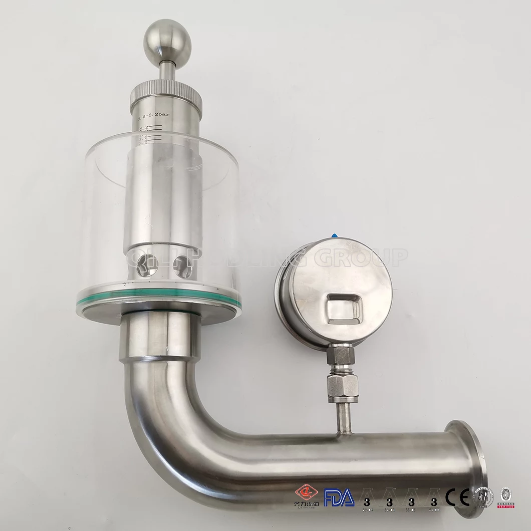 Hygienic Bunging Device Stainless Steel sanitary spunding Valve For Beer Fermenter
