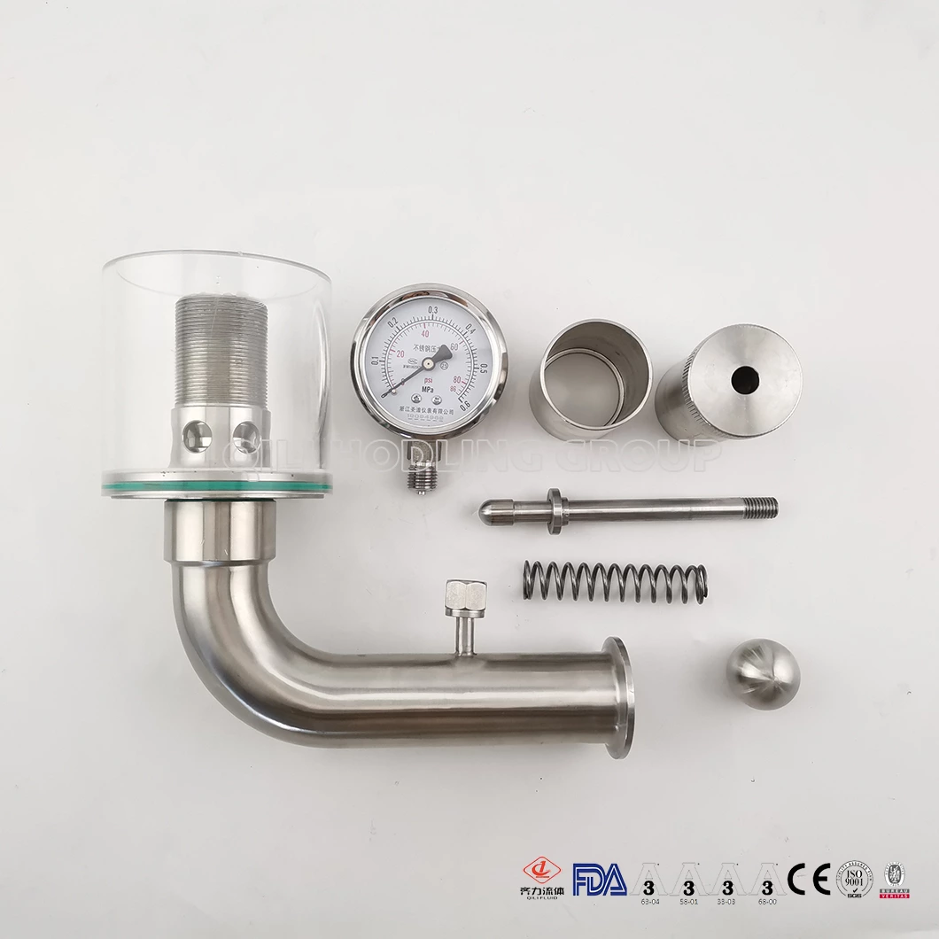 Hygienic Bunging Device Stainless Steel sanitary spunding Valve For Beer Fermenter
