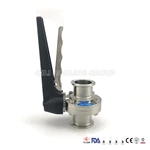 Hygienic Butterfly Valve Clamped End Notch Handle
