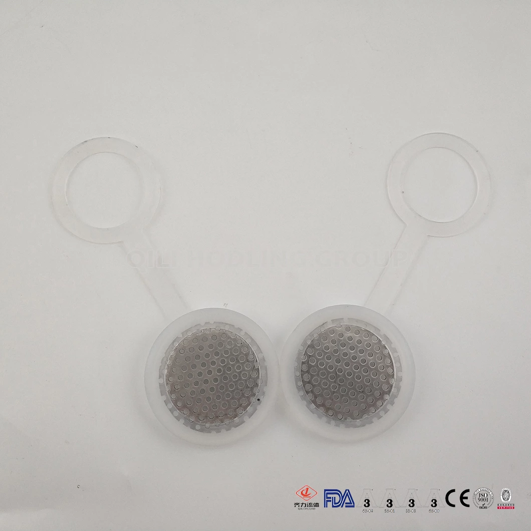 Hygienic Stainless Steel 316L Cap Gaskets Platinum Silicone
