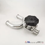 Hygienic Stainless Steel 316L EPDM with PTFE U Type Diaphragm Valve with Plastic Handle