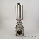 Hygienic Stainless Steel Tri Clamp Pneumatic Ball Valve