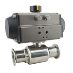 Hygienic Stainless Steel Tri Clamp Pneumatic Ball Valve