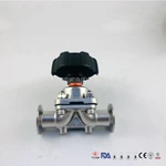 Hygienic Stainless Steel Valves 316L Diaphragm Valve For Pharmacy