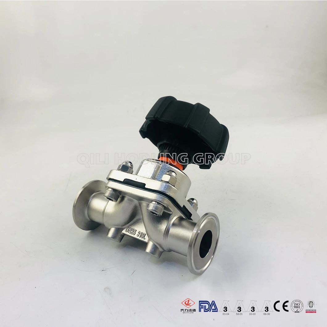 Hygienic Stainless Steel Valves 316L Diaphragm Valve For Pharmacy