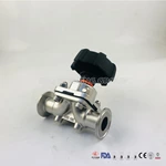 Hygienic Stainless Steel Valves 316L Diaphragm Valve For Pharmacy