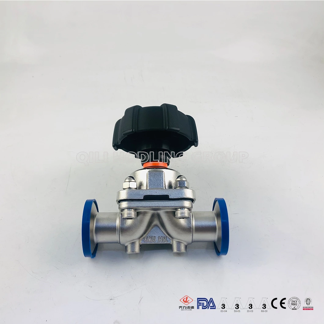 Hygienic Stainless Steel Valves 316L Diaphragm Valve For Pharmacy