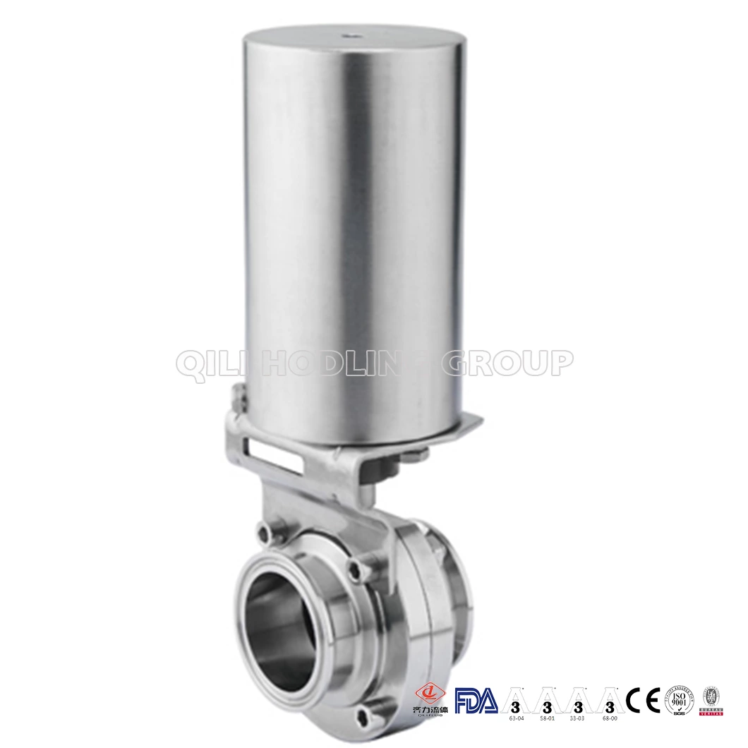 Manual/ Pneumatic Operated Sanitary Butterfly Valve
