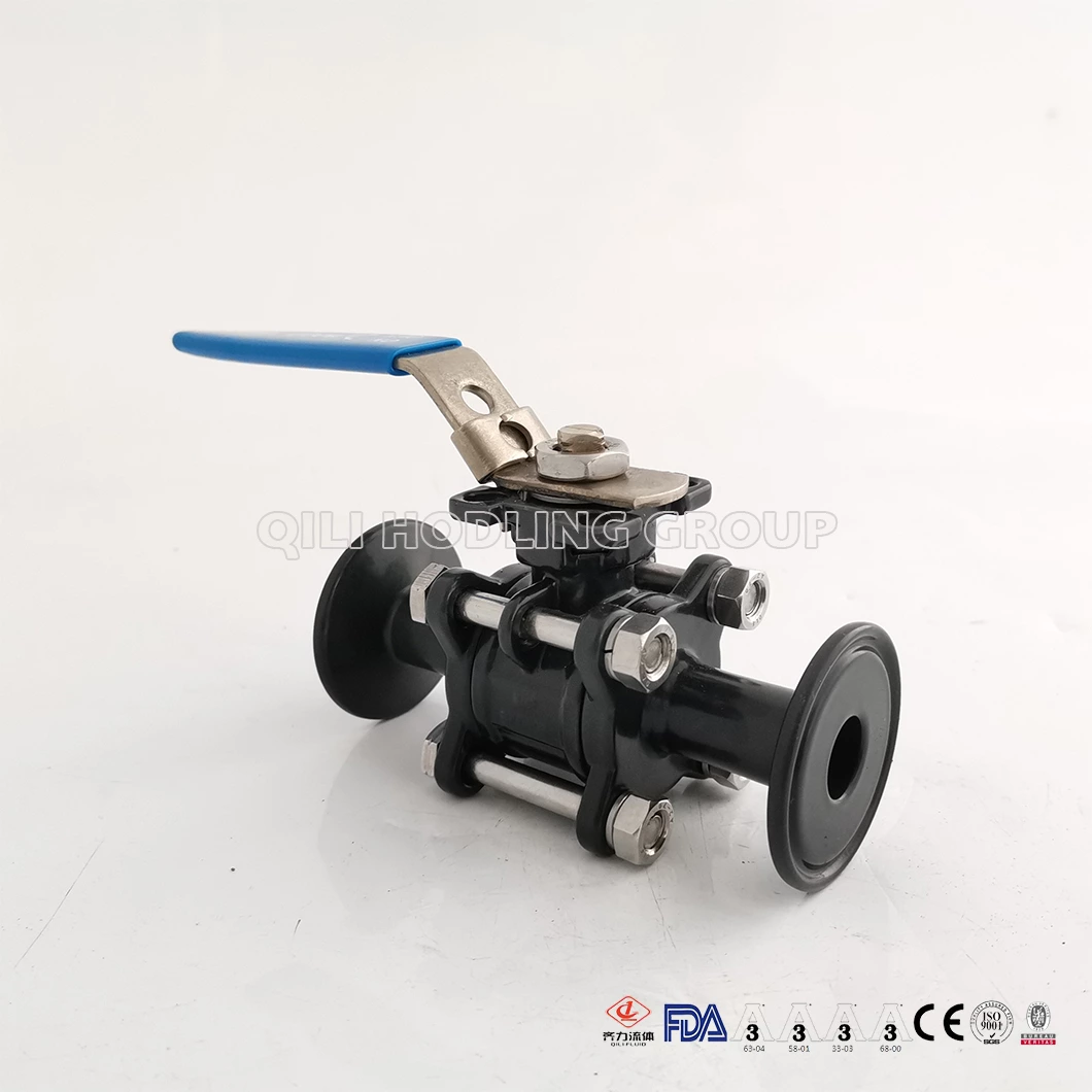 New Type Sanitary  Manual Operation High Platform PTFE Ball Valve