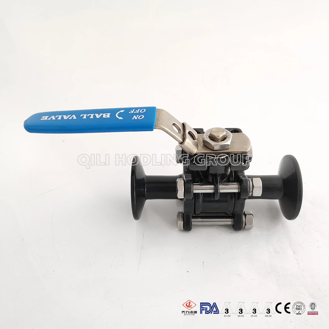 New Type Sanitary  Manual Operation High Platform PTFE Ball Valve