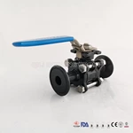 New Type Sanitary  Manual Operation High Platform PTFE Ball Valve