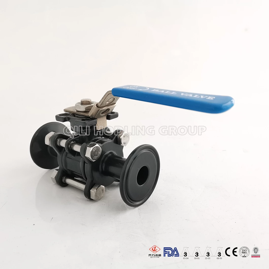 New Type Sanitary  Manual Operation High Platform PTFE Ball Valve