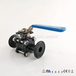 New Type Sanitary  Manual Operation High Platform PTFE Ball Valve