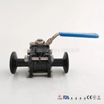New Type Sanitary  Manual Operation High Platform PTFE Ball Valve
