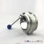 Sanitary Clamped Welded Threaded Butterfly Valve