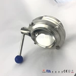 Sanitary Clamped Welded Threaded Butterfly Valve