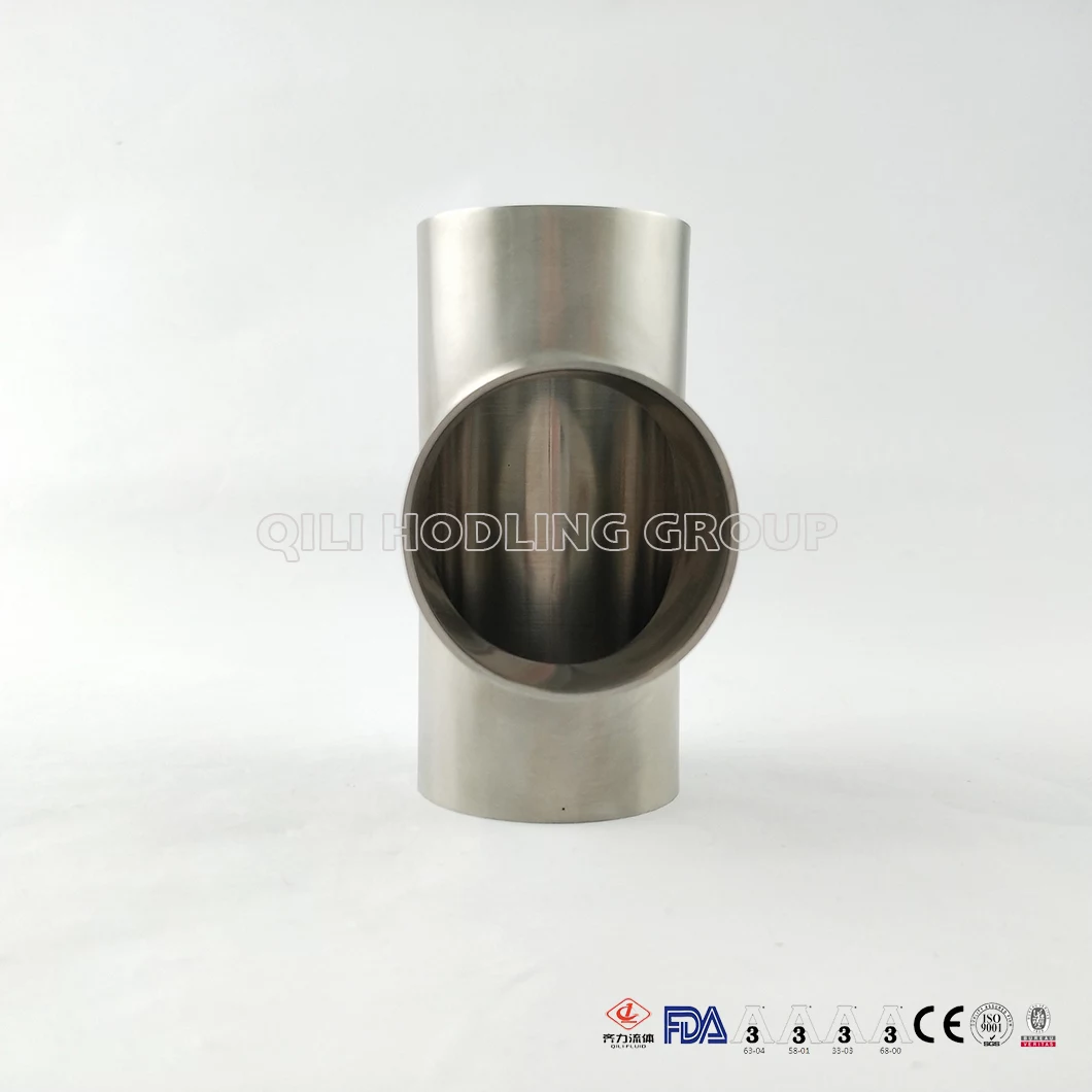 Sanitary Grade Stainless Steel Polish Surface Weld Tee