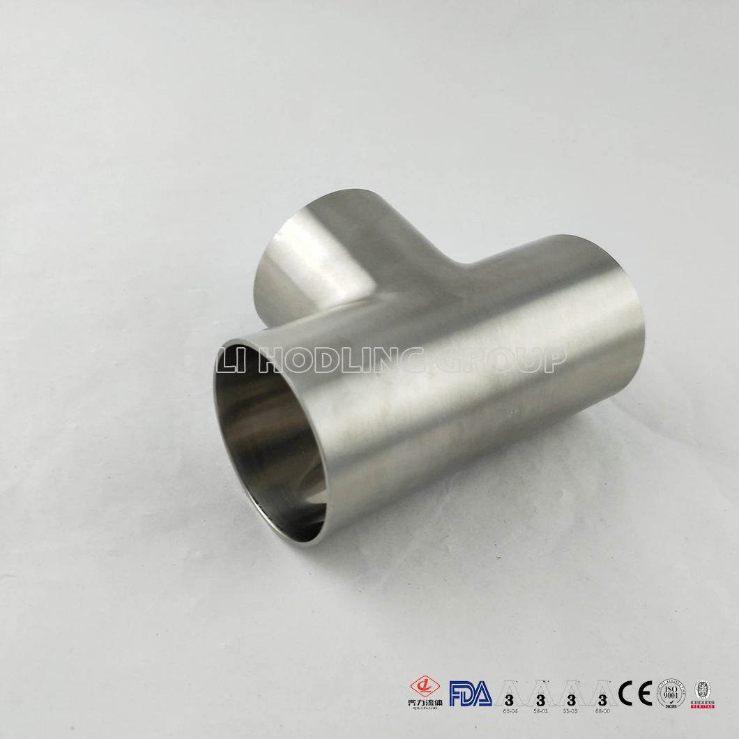 Sanitary Grade Stainless Steel Polish Surface Weld Tee