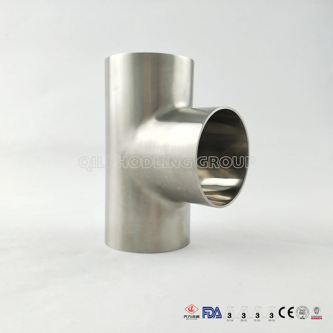 Sanitary Grade Stainless Steel Polish Surface Weld Tee
