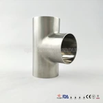 Sanitary Grade Stainless Steel Polish Surface Weld Tee