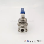Sanitary Manual Kf Vacuum Flange 3 Pieces encapsulated Ball Valve