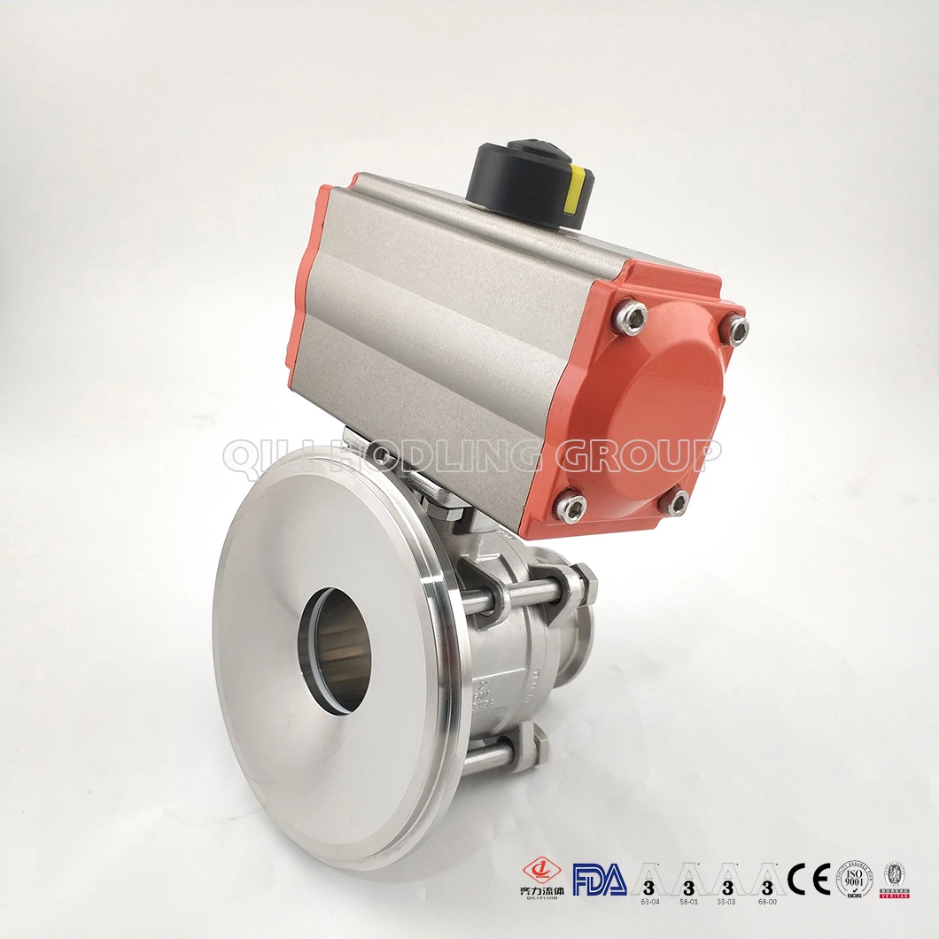 Sanitary Pneumatic Tank Bottom pneumatic Ball Valve