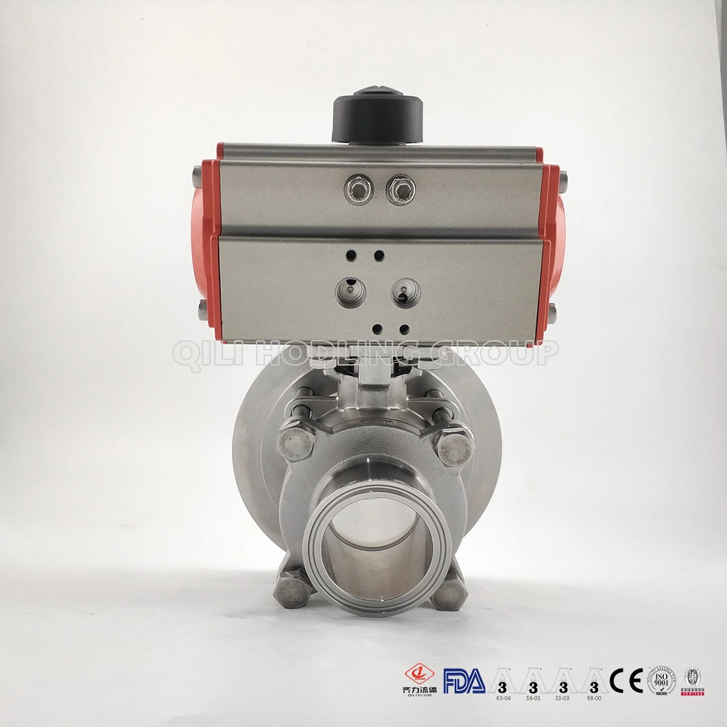 Sanitary Pneumatic Tank Bottom pneumatic Ball Valve