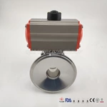 Sanitary Pneumatic Tank Bottom pneumatic Ball Valve
