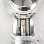 Sanitary Ss Pneumatic Flow Control Butterfly Valve