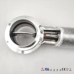 Sanitary Ss Pneumatic Flow Control Butterfly Valve