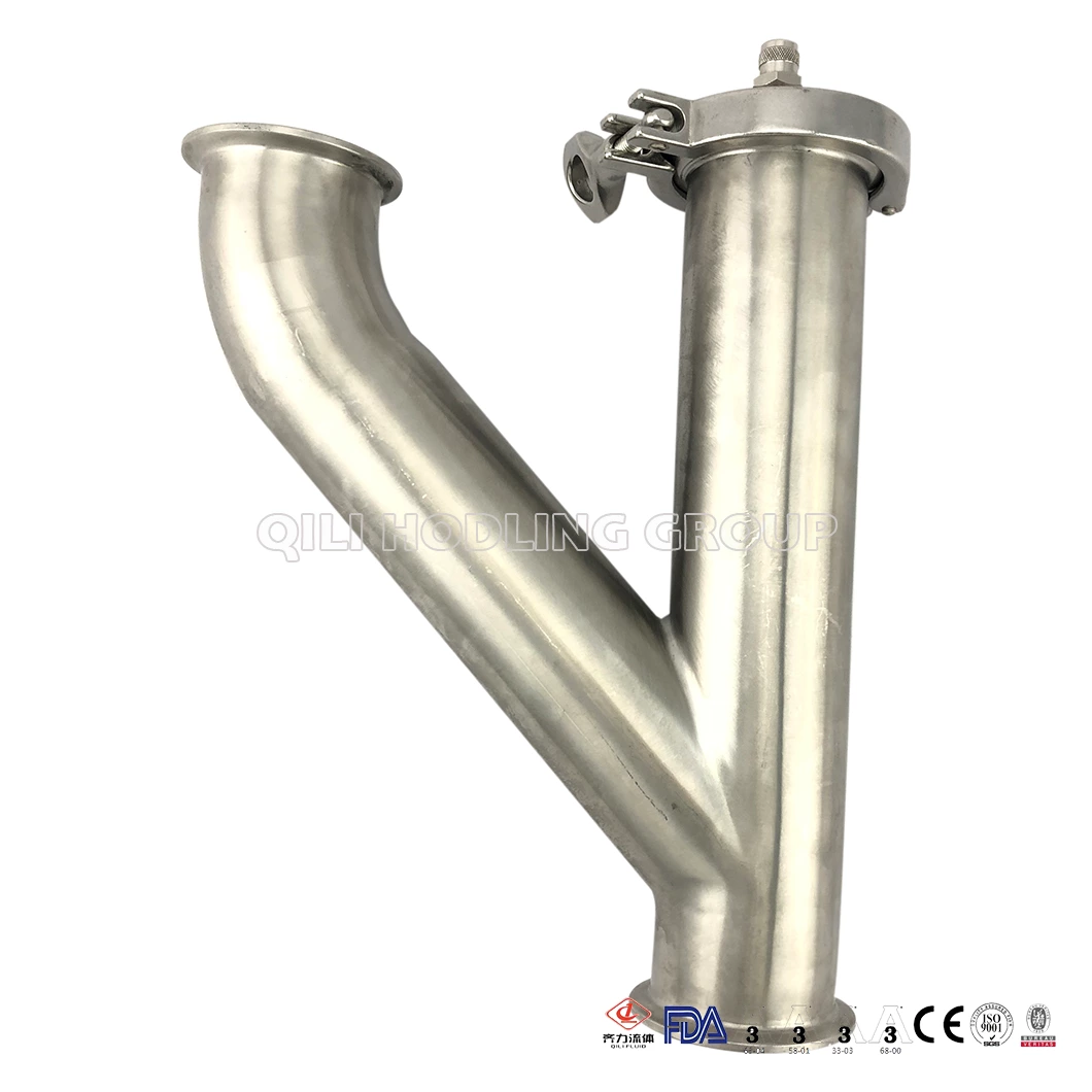 Sanitary SS Tee Pipe Fittings Clamp Tee  pipe adapter