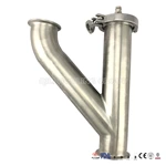 Sanitary SS Tee Pipe Fittings Clamp Tee  pipe adapter