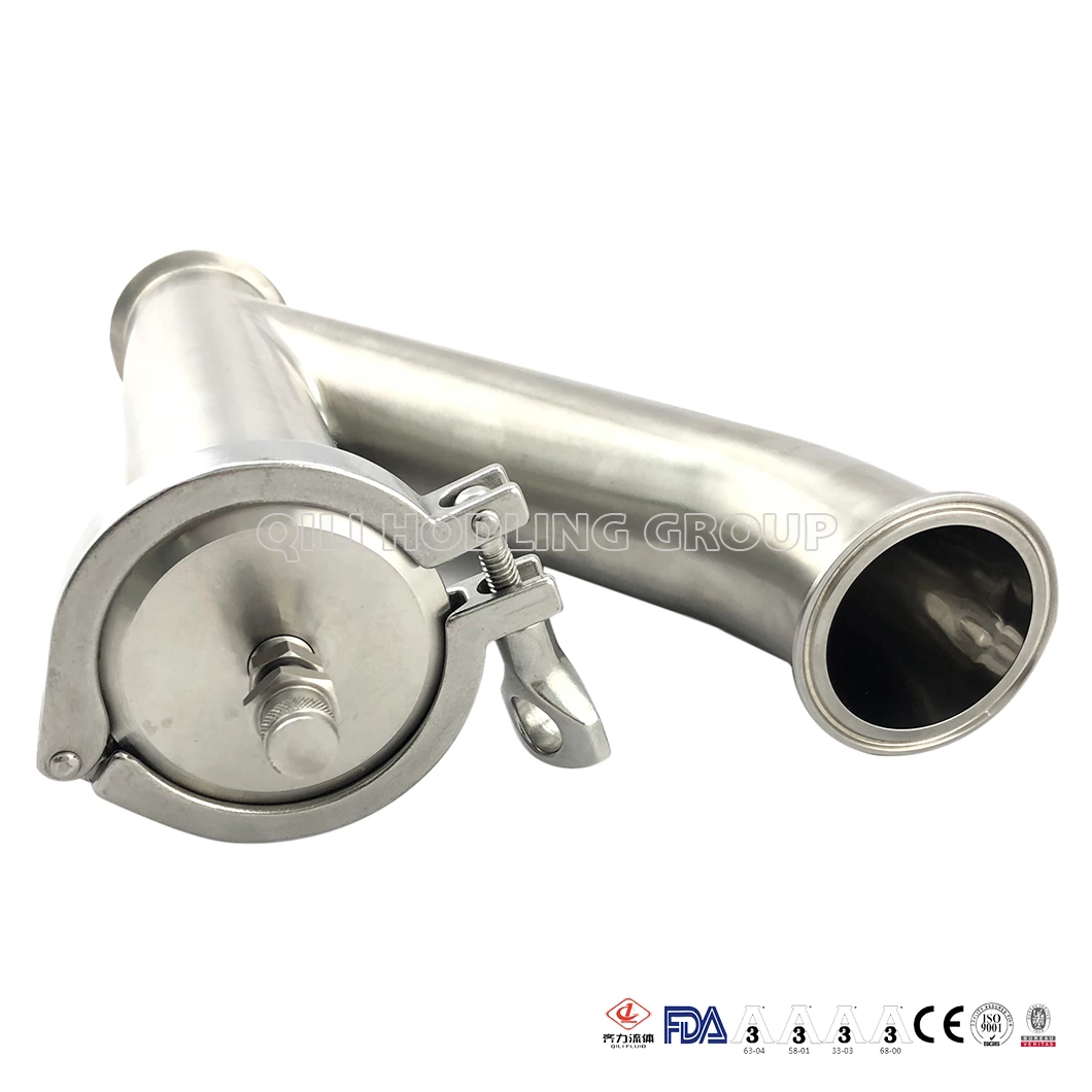 Sanitary SS Tube Tee Y TypeTri-clamped  pipe adapter