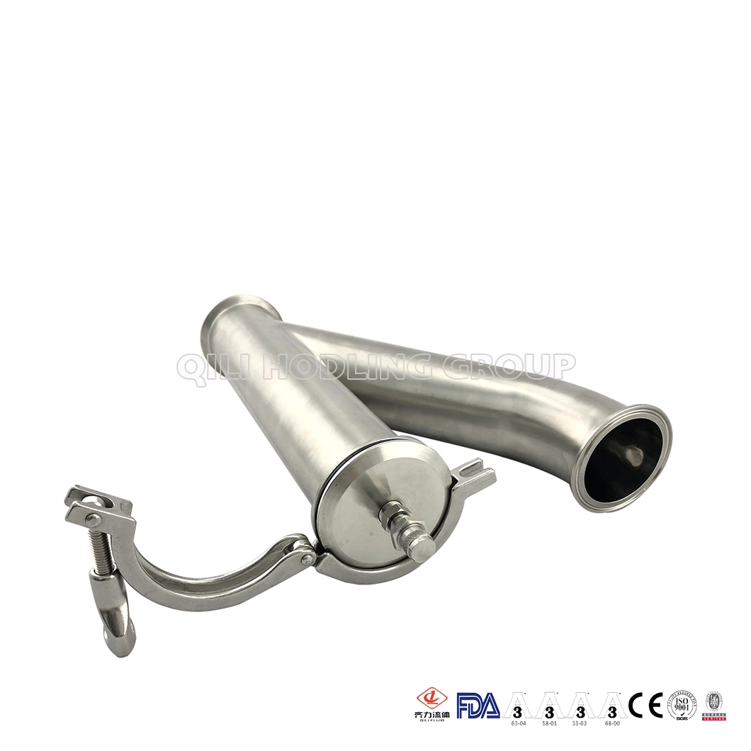 Sanitary SS Tube Tee Y TypeTri-clamped  pipe adapter