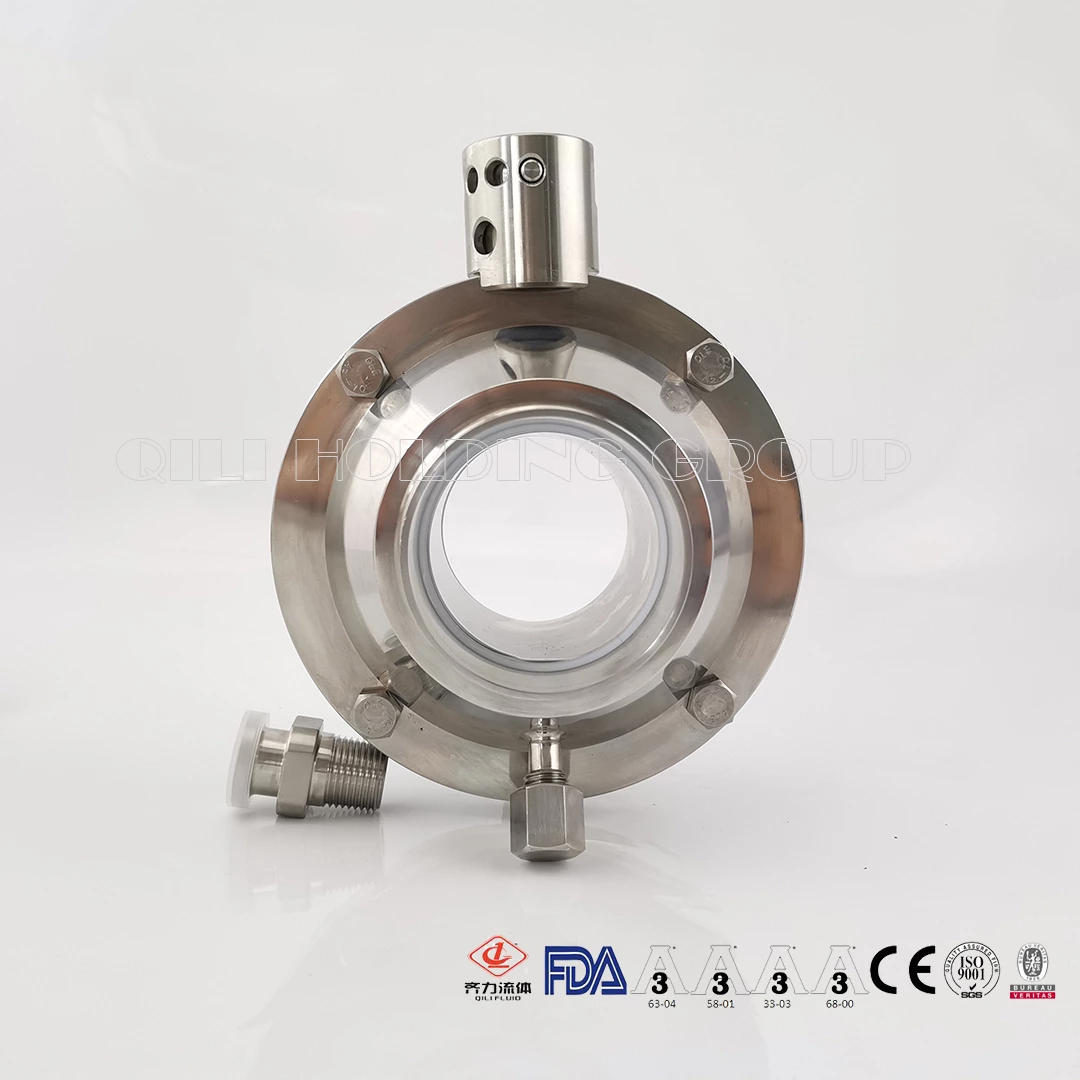 Sanitary SS304 SS316L Weld Thread Clamp Ends Butterfly Type Ball