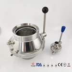 Sanitary SS304 SS316L Weld Thread Clamp Ends Butterfly Type Ball