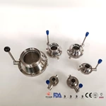 Sanitary SS304 SS316L Weld Thread Clamp Ends Butterfly Type Ball