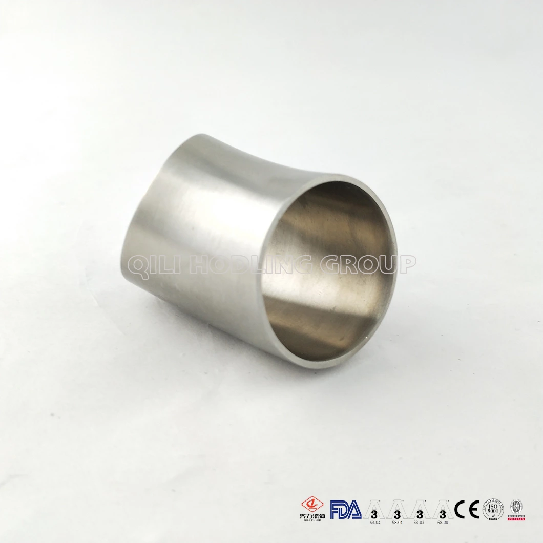 Sanitary Stainless Steel 304 316L Polished 45degree Weld Elbow
