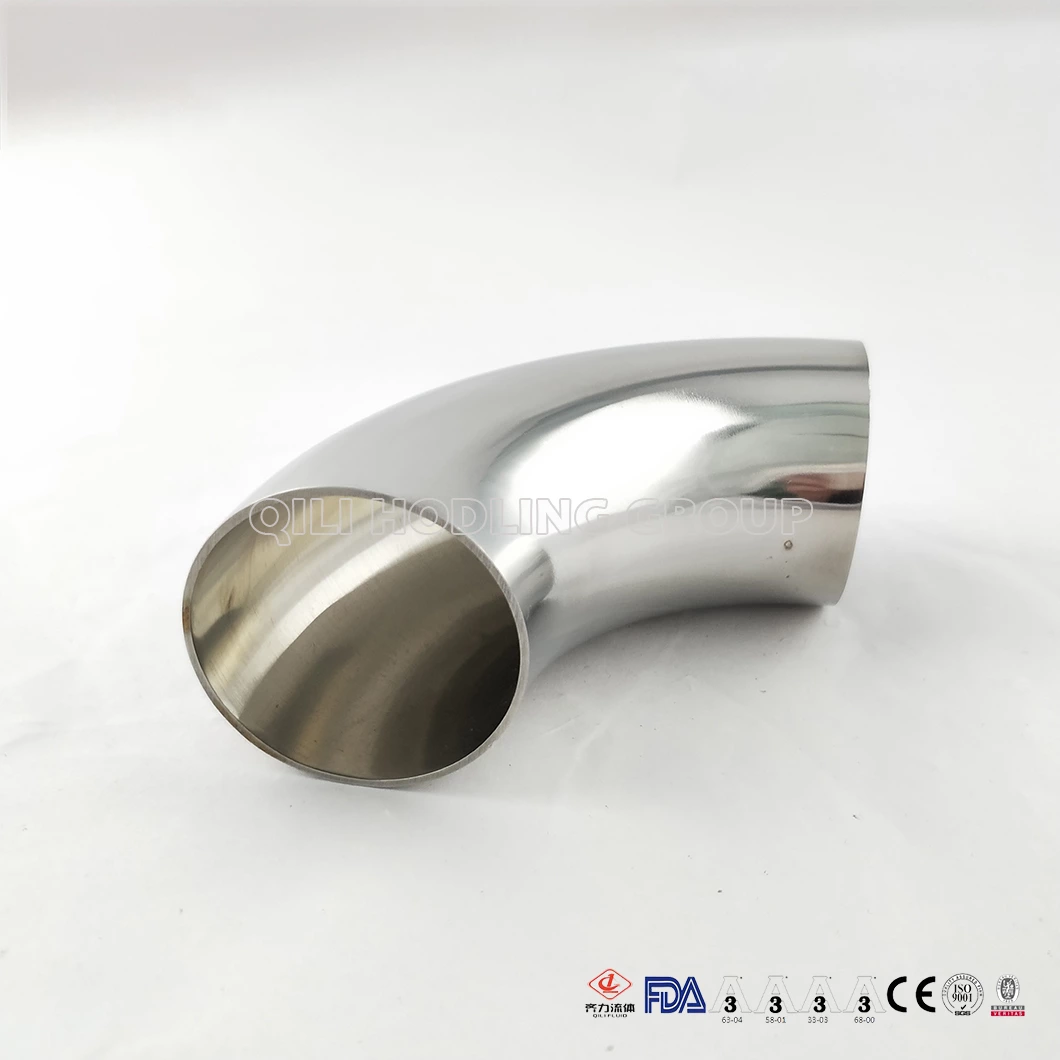 Sanitary Stainless Steel 304 316L Polished 90degree Weld Short Elbow