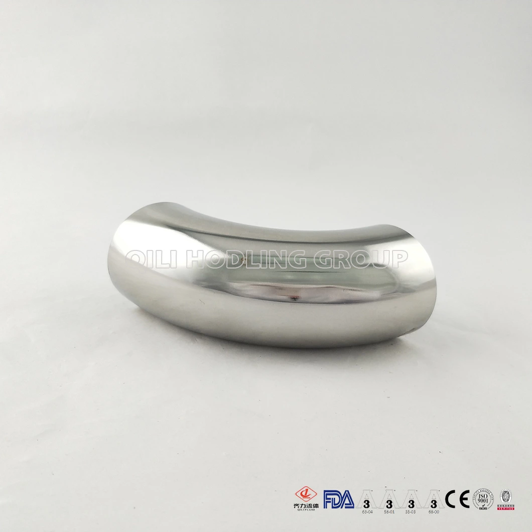 Sanitary Stainless Steel 304 316L Polished 90degree Weld Short Elbow