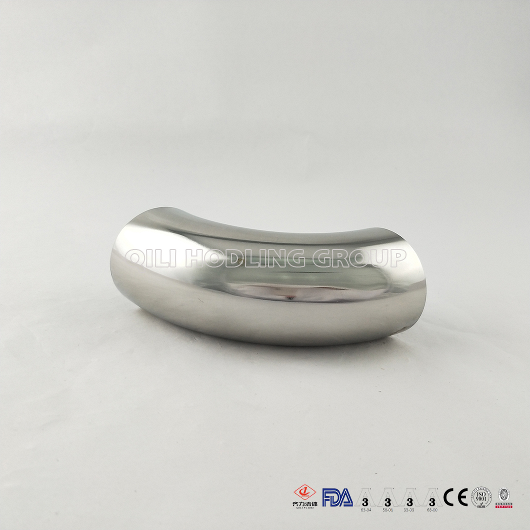 Sanitary Stainless Steel 304 316L Polished 90degree Weld Short Elbow