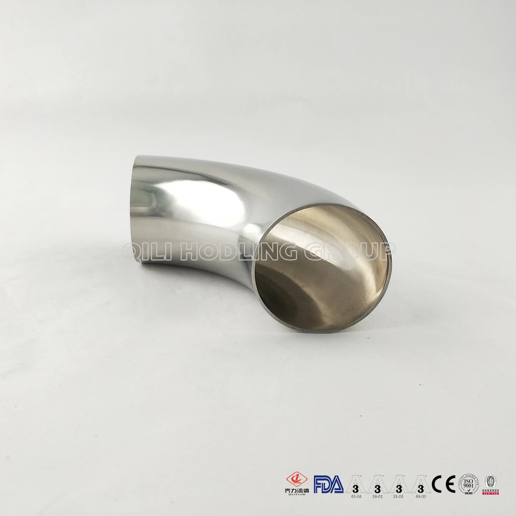Sanitary Stainless Steel 304 316L Polished 90degree Weld Short Elbow