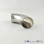 Sanitary Stainless Steel 304 316L Polished 90degree Weld Short Elbow