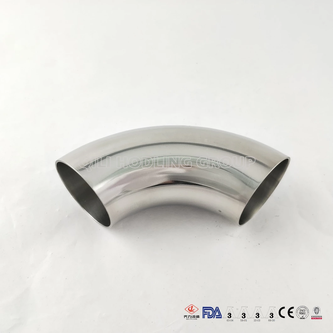 Sanitary Stainless Steel 304 316L Polished 90degree Weld Short Elbow