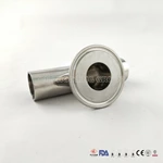 Sanitary Stainless Steel 304 316L Polished Welded Clamped Branch Tee