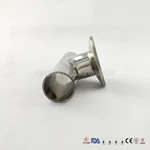Sanitary Stainless Steel 304 316L Polished Welded Clamped Branch Tee