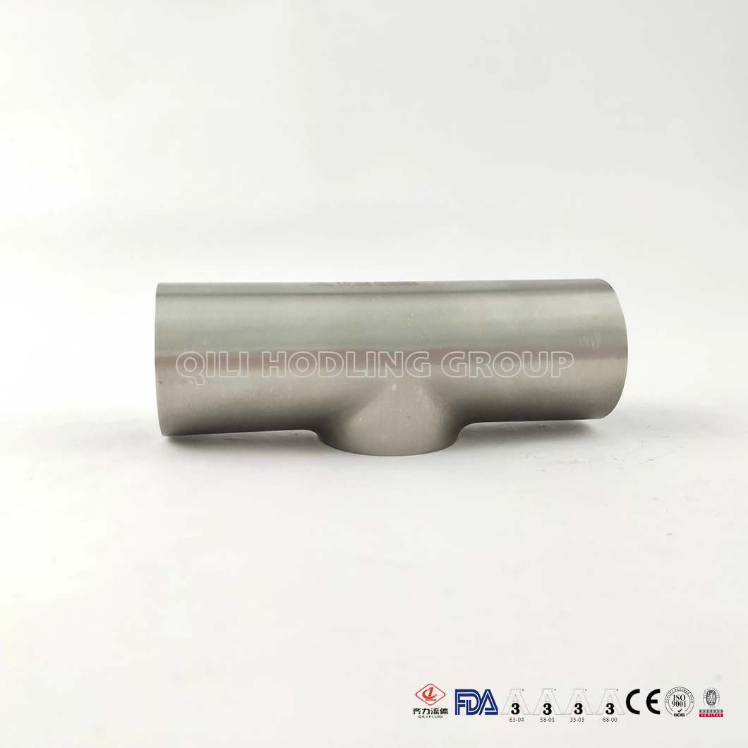 Sanitary Stainless Steel 304 316L Weld Plain Tee