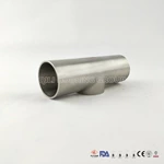 Sanitary Stainless Steel 304 316L Weld Plain Tee
