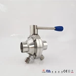 Sanitary Stainless Steel Butterfly Ball Valve
