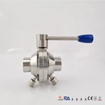 Sanitary Stainless Steel Butterfly Ball Valve